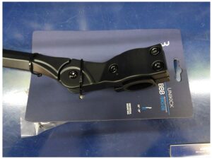 BBB BKS-08 Zijstandaard UniKick Clampmount Inch Mat Zwart