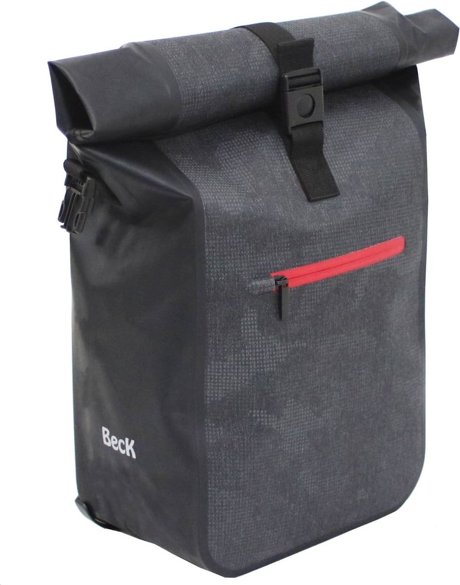 Beck Fietstas Base Rood 16L Zwart