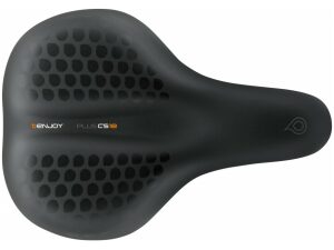 Zwart zadel, op maat gemaakt aan de hand van een meting van de zitbotjes