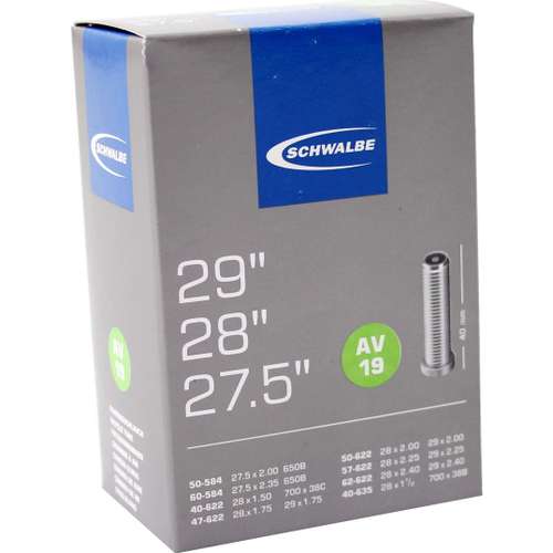 Schwalbe Binnenband AV 19 27.5 x 2.00 - 29 x 2.40 AutoVentiel 40mm ZWART