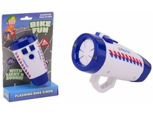 Bike Fun Politie sirene met fietslamp Wit