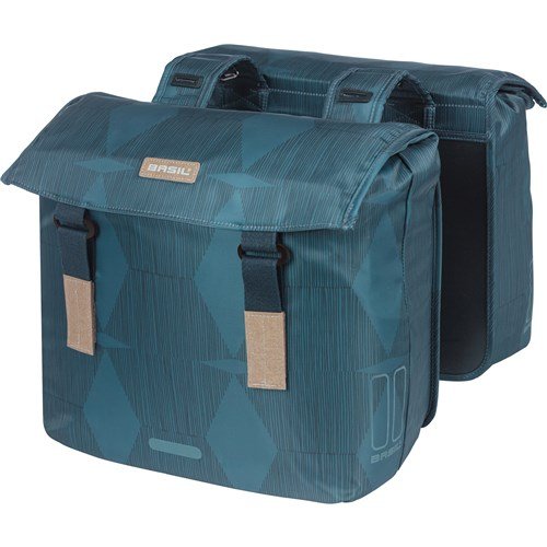 Basil fietstas dubbel Elegance 40-49L Estate Blue - Afbeelding 7