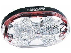 Simson koplamp 5 led batterij stuurbocht WIT