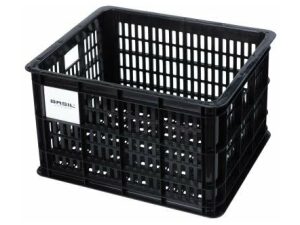 Basil fietskrat L groot Zwart