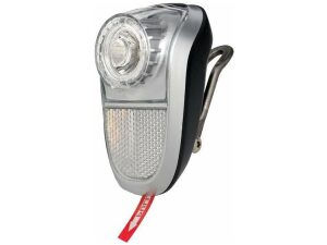 Simson koplamp white led batterij 5 lux ZILVER