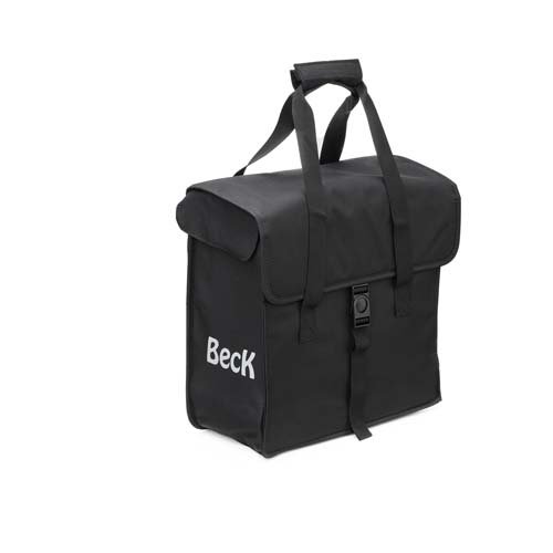 Beck Fietstas Canvas Shopper Zwart