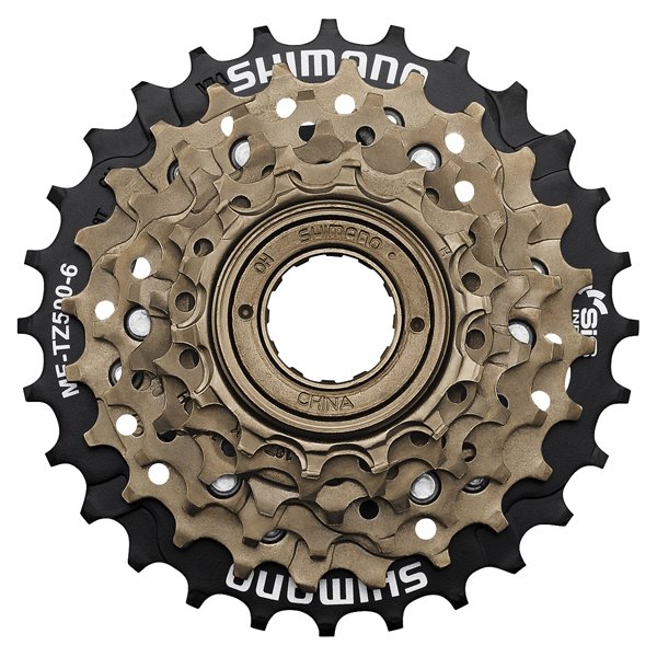 Shimano FREEWHEEL 6V 14-28 SH Braun/zwart