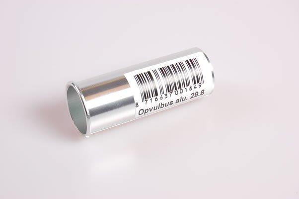 Merkloos Zadelpenvulbus 27.2-30.8 alu ZILVER - Afbeelding 2