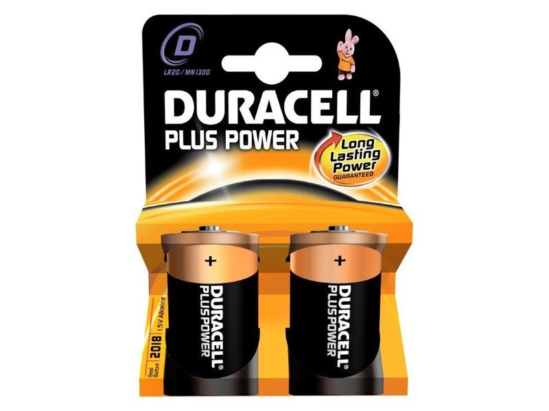 Duracell batt Plus Power LR20 D Zwart