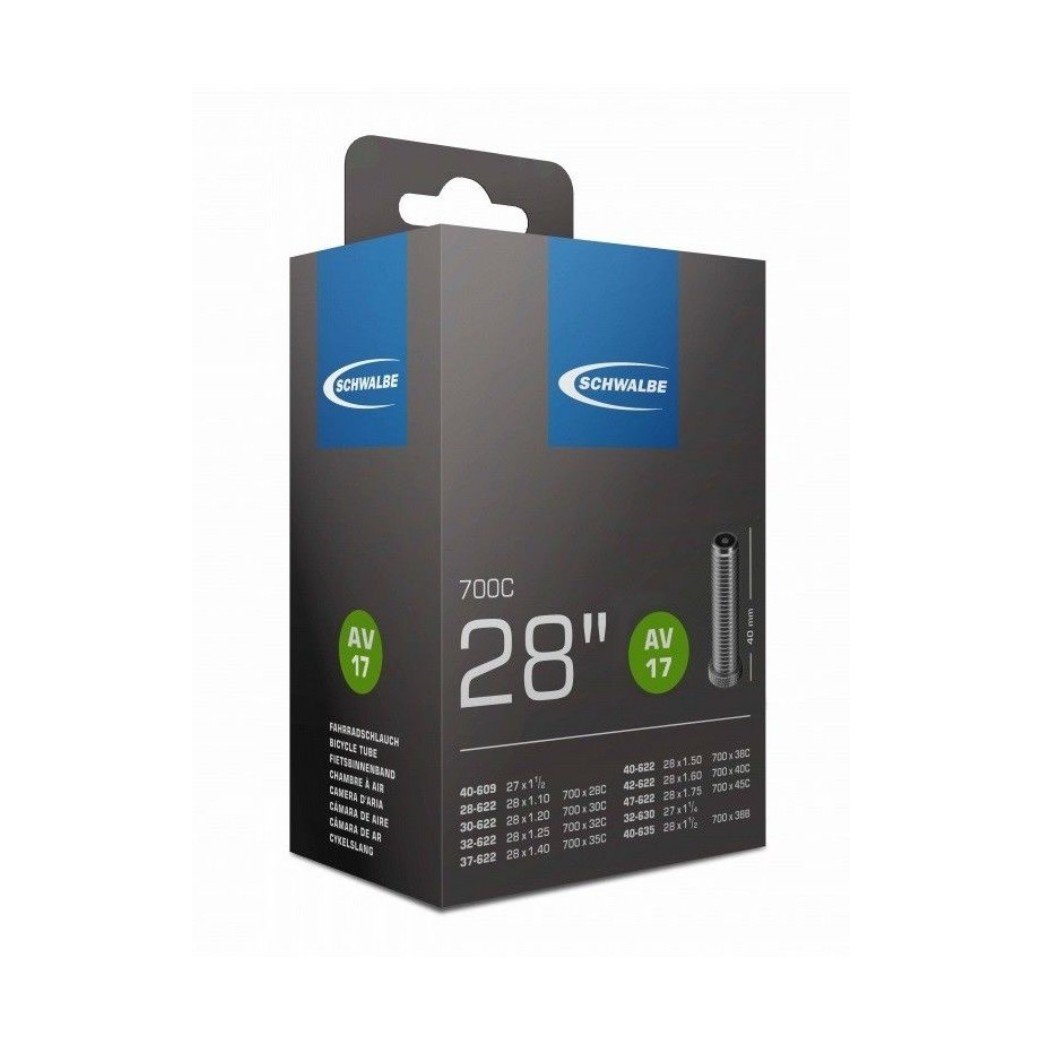 Schwalbe Binnenband AV17 28 x 1.10 - 1.75 AutoVentiel 40mm ZWART - Afbeelding 3