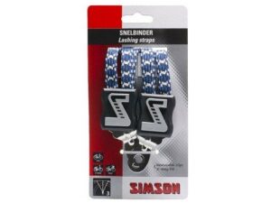 Simson snelbinder lang wt/bl Wit/Blauw
