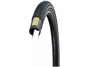Schwalbe btb Road Cruiser 28 x 1.75 zw/br refl Zwart/Coffee