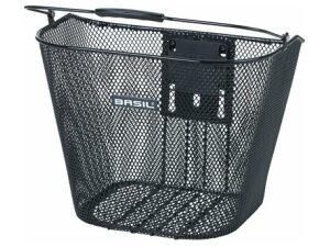 Basil mand Bremen KF + AHead houder Zwart