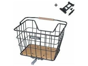 Basil Fietsmand Nordland MIK A ZW/NAT 23L Zwart/Natural