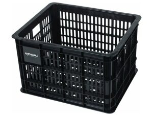 Basil fietskrat 29.5L recycled Zwart