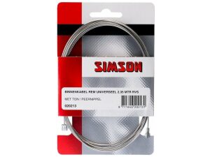 Simson bnkabel rem uni 2.35m RVS