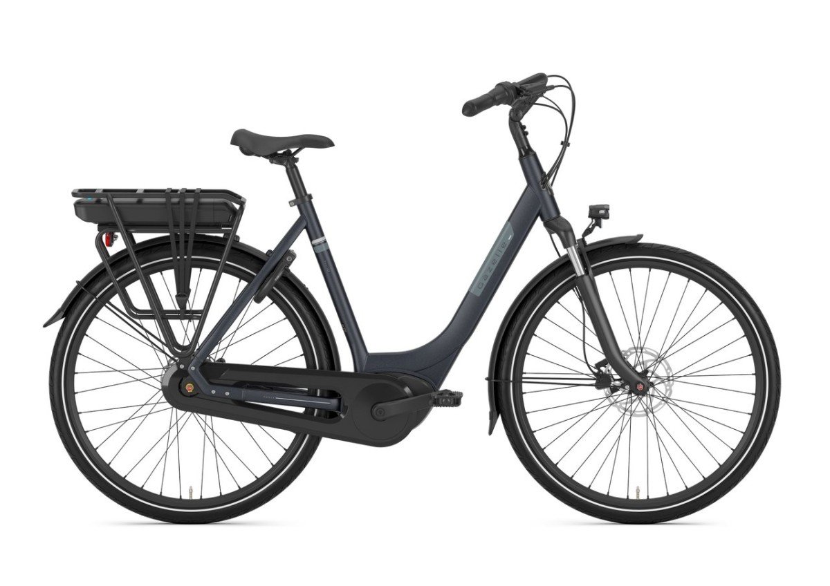 Gazelle Paris C7, strakke fiets met lage instap, zijaanzicht.