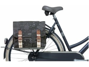 Basil Fietstas dubbel Boheme Charcoal