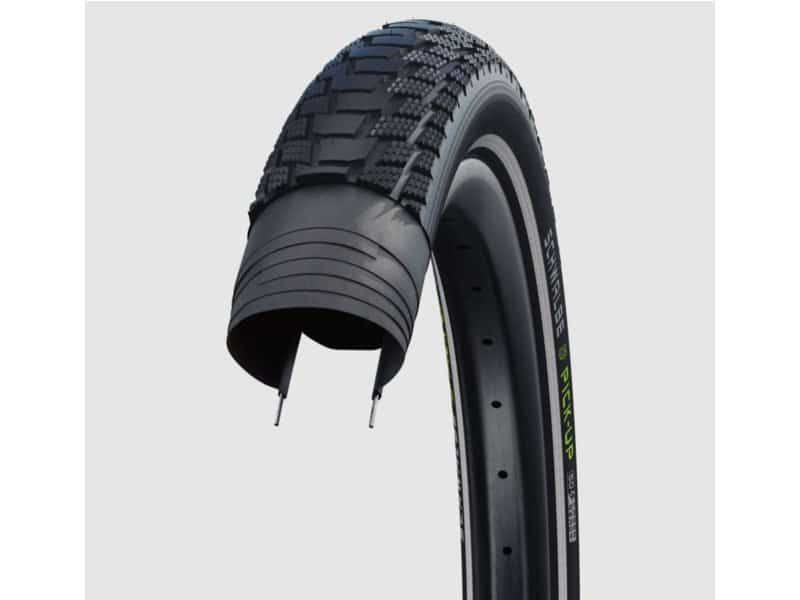 Schwalbe BUB 16X215 SC R PICKUP AE SD ZW Zwart