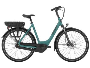 Gazelle Paris C7. Losstaande fiets Thyme green mat