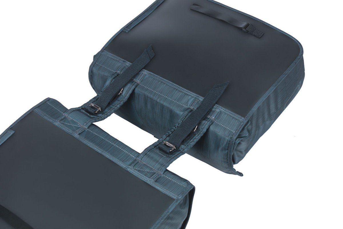 Basil fietstas dubbel Elegance 40-49L Estate Blue - Afbeelding 3