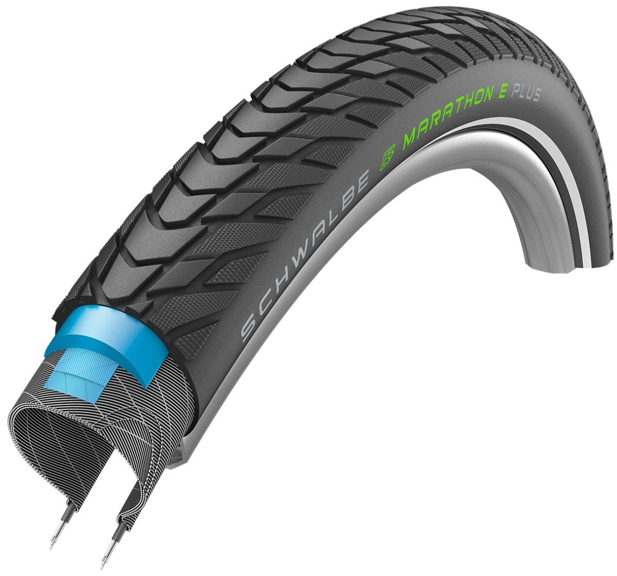Schwalbe BUB 28X215 SC R MARATHON E PLUS ASDG ZW Zwart