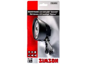 Simson koplamp Radiant aan/uit dynamo 7 lux ZWART